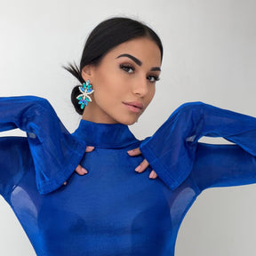 Orecchini FLOREALE BLUE